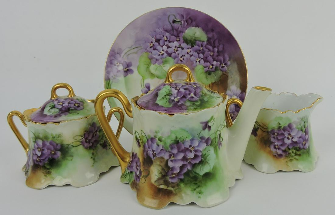 Bavarian 3 piece tea set with 7 1/2" (1 of 1)