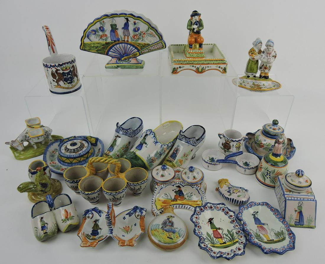 Quimper lot of 22 assorted pieces (1 of 1)