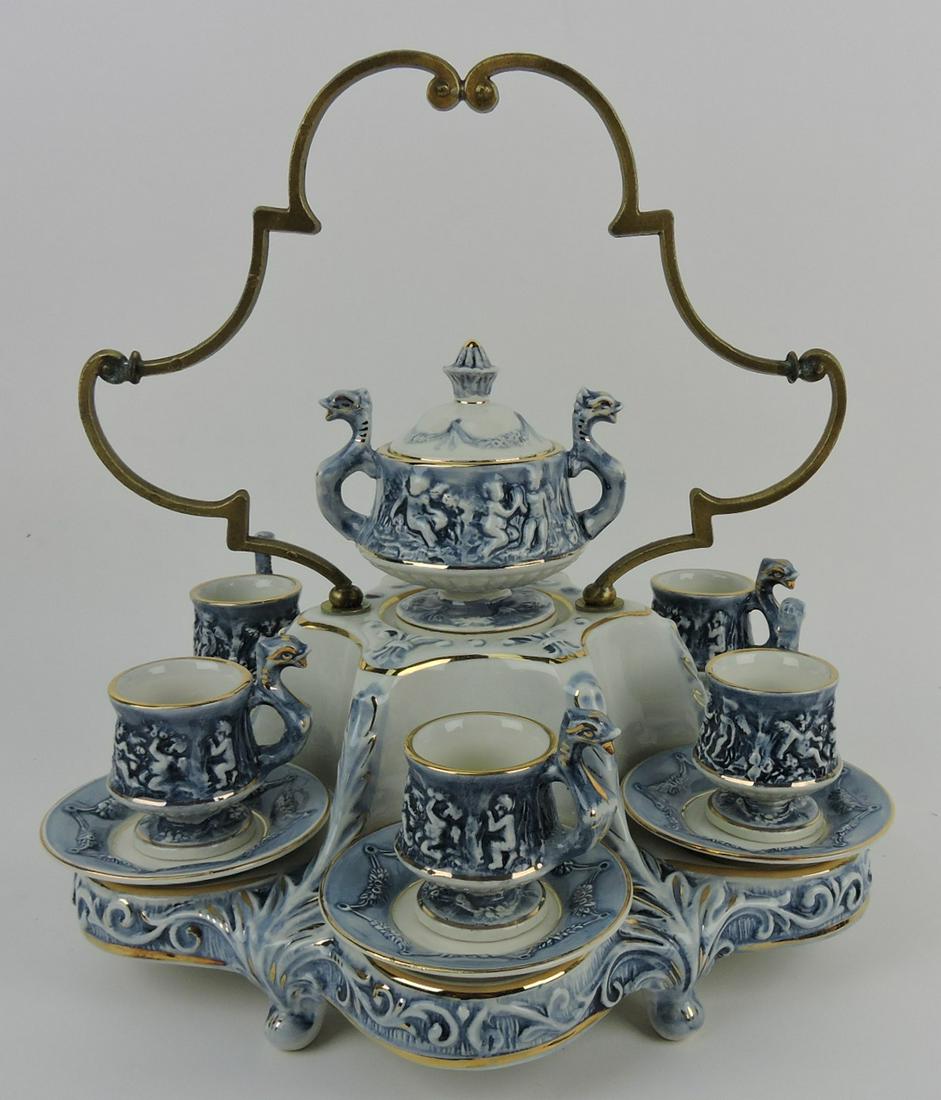 Capodimonte set of 6 demitasse cups and (1 of 1)