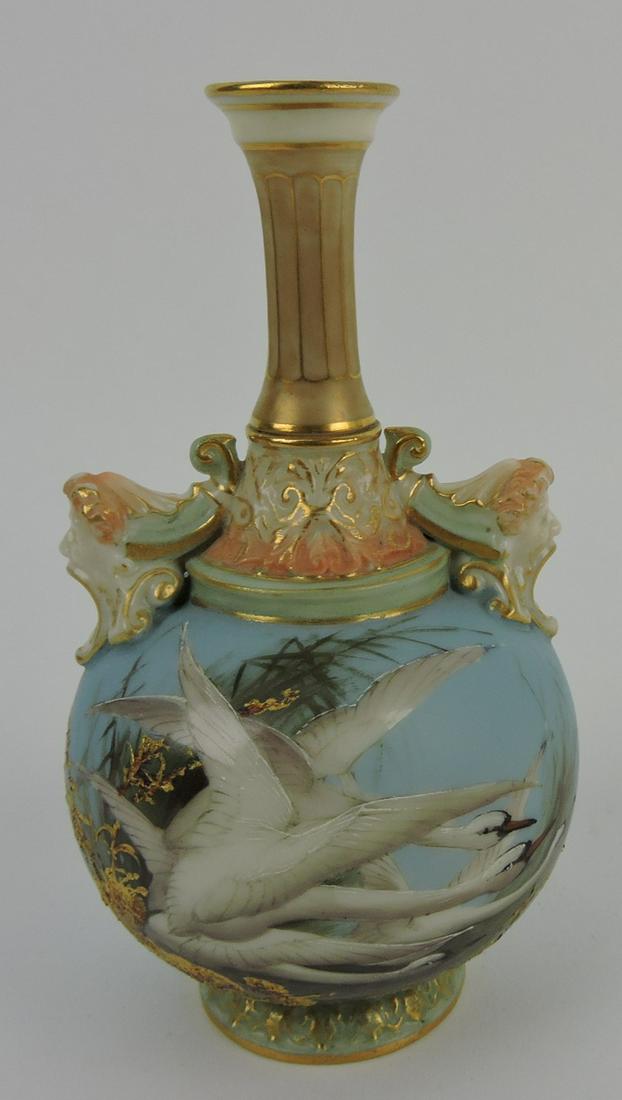 Fine Royal Worcester 6 1/4" vase with (1 of 2)