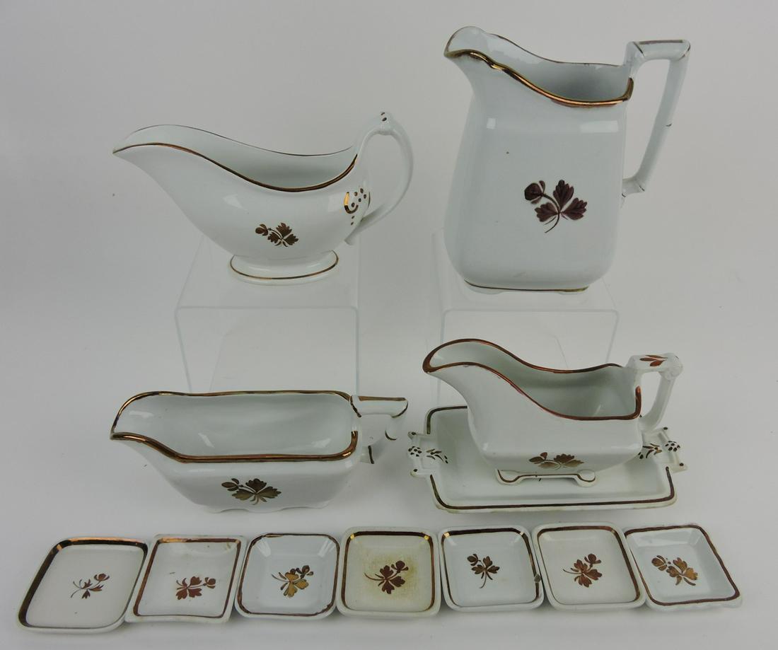 Tea Leaf ironstone lot: 3 gravy boats, (1 of 1)