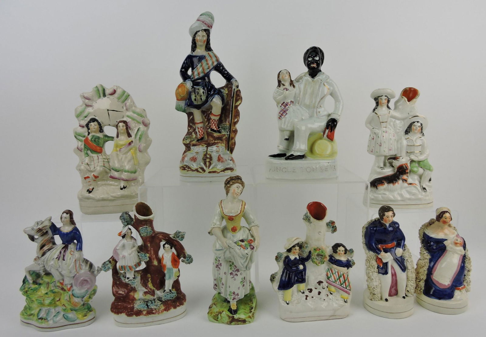 Staffordshire lot of 10 figures, 6 to (1 of 1)