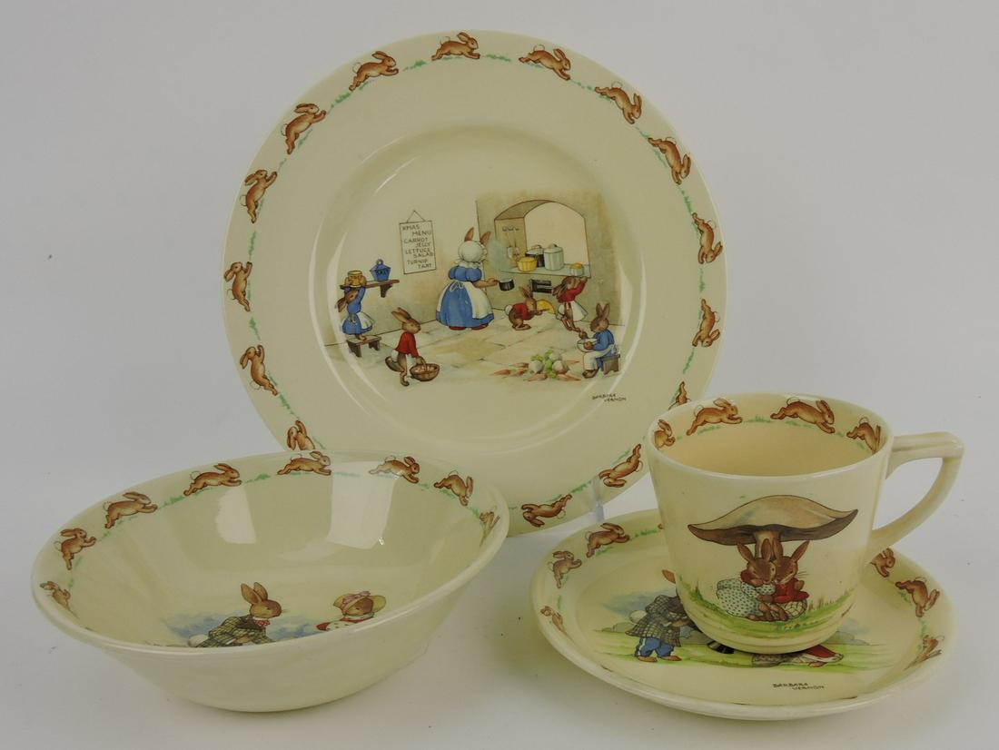 Royal Doulton Bunnykins 4 pc child's set (1 of 1)
