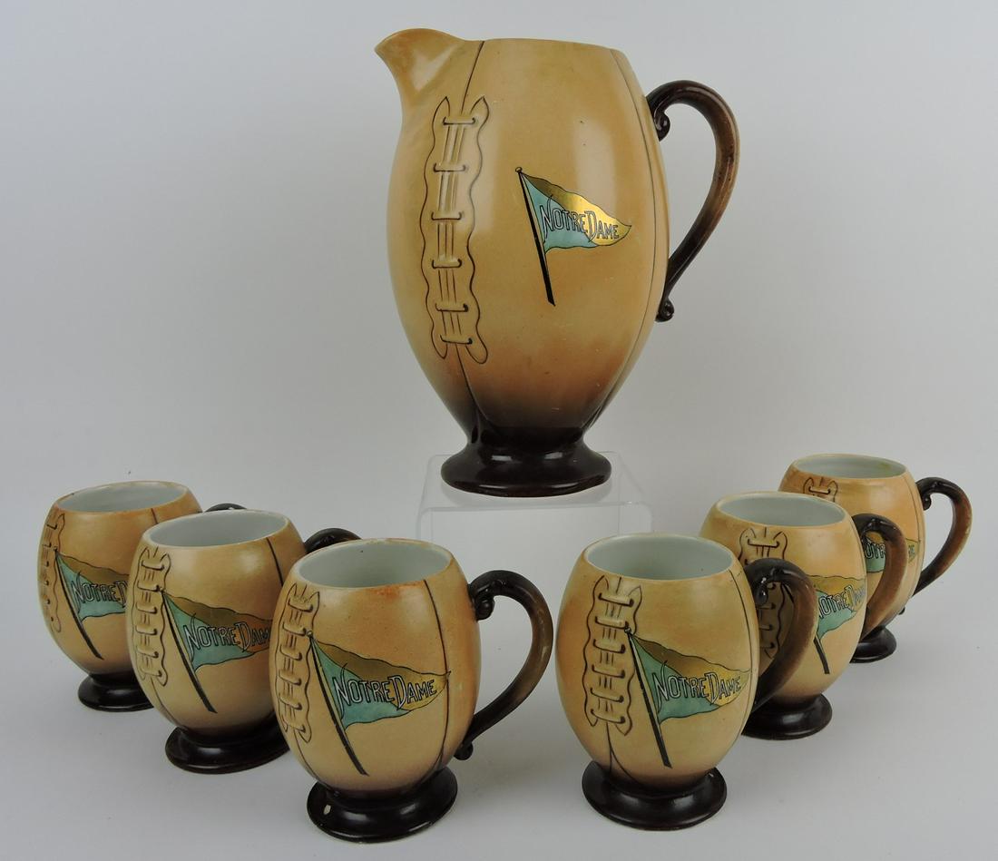 RARE Notre Dame football form pitcher, (1 of 4)