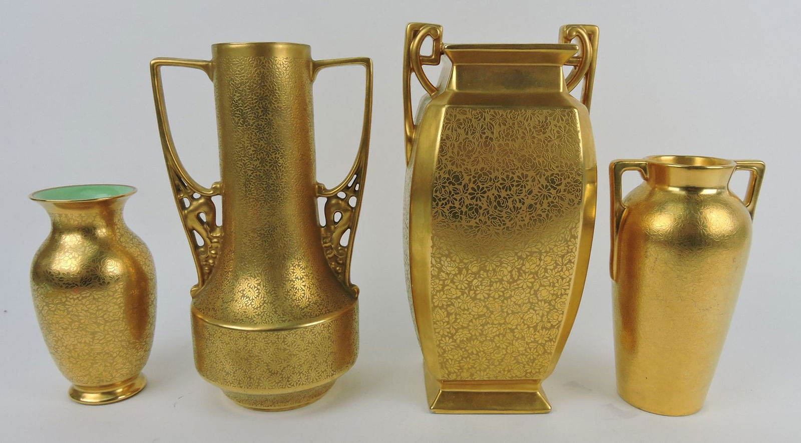 Pickard lot of 4 vases, 5 1/2 to 9" (1 of 1)