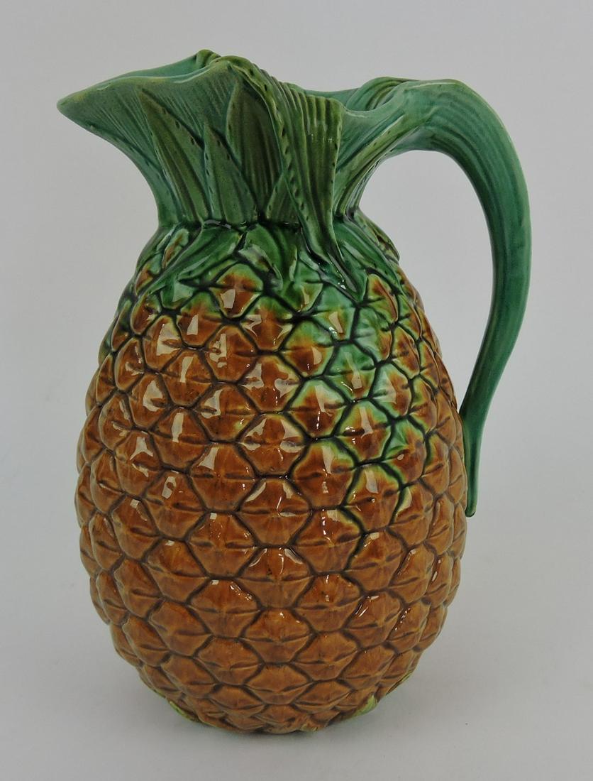 Minton majolica 8 1/2" pineapple jug: .