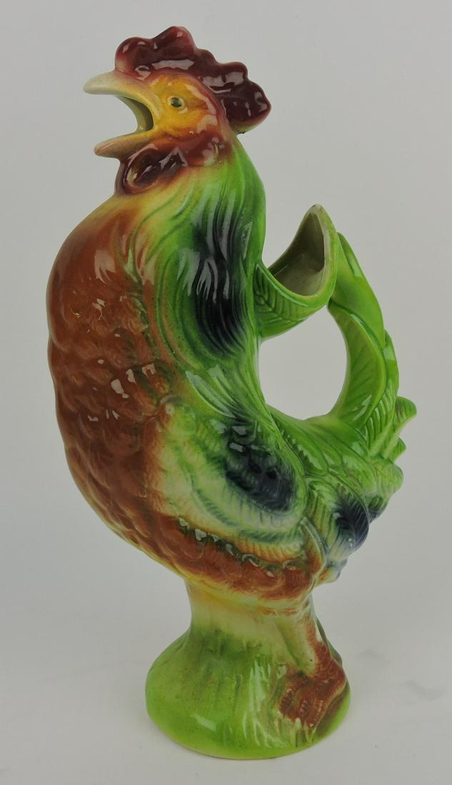 St. Clement majolica figural rooster (1 of 1)