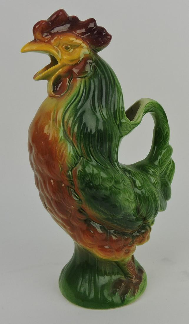 St. Clement majolica figural rooster (1 of 1)