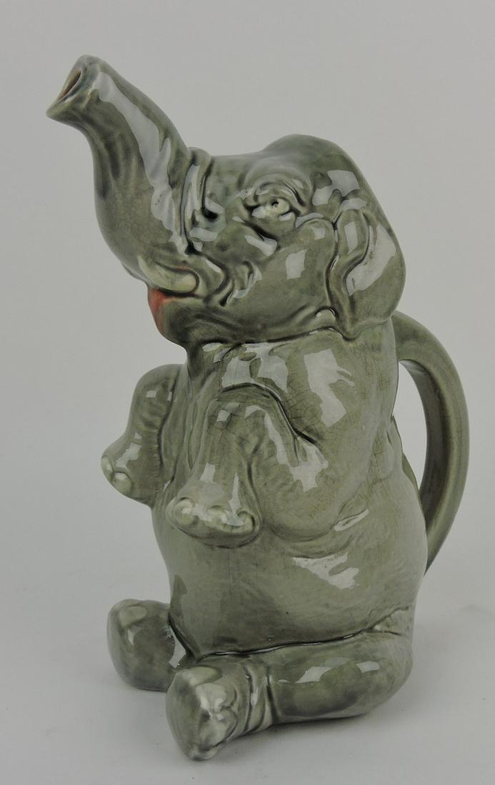 Sarreguemines majolica figural elephant (1 of 1)