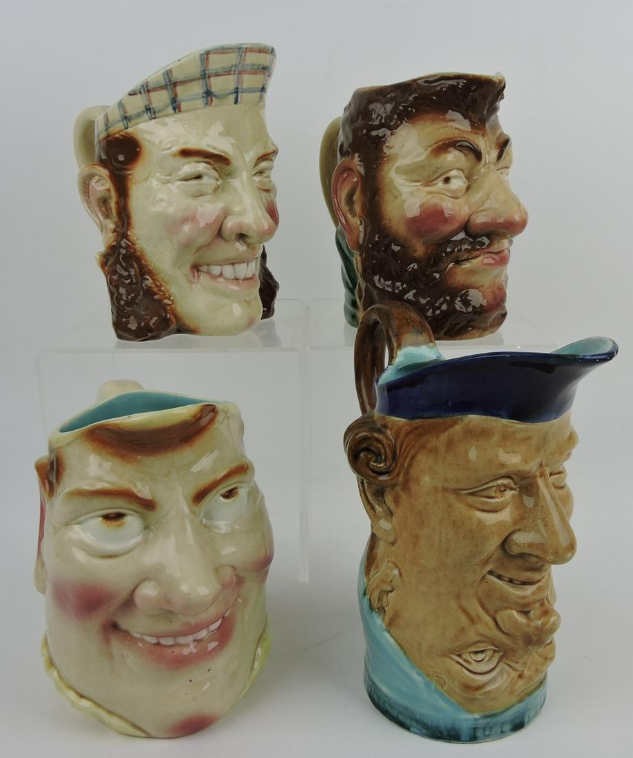 Sarreguemines lot of 4 majolica (1 of 1)