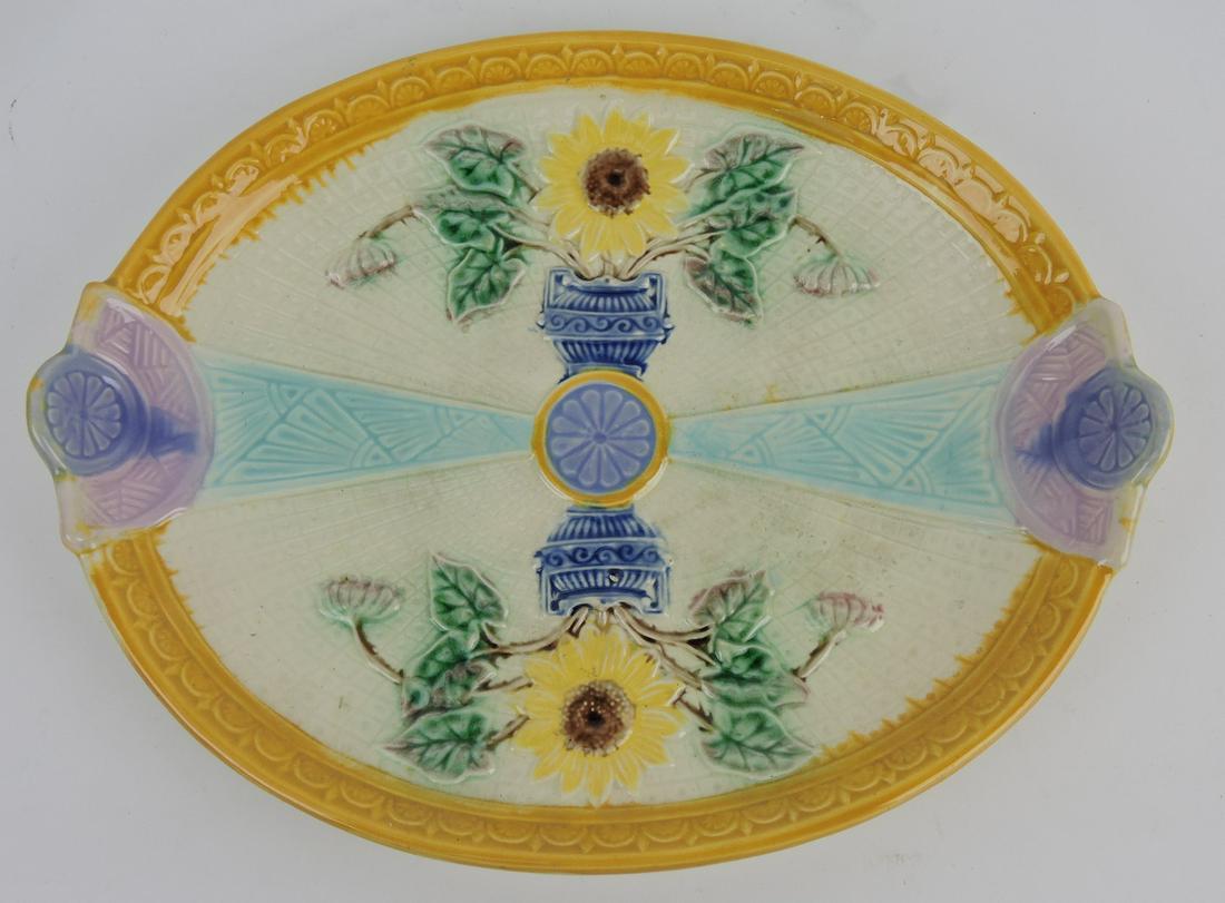 Samuel Lear majolica sunflower and (1 of 1)