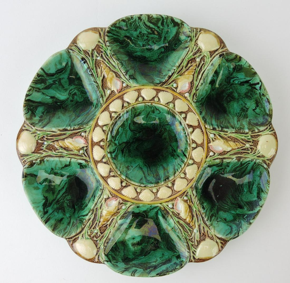 Minton majolica malachite 6 well (1 of 1)