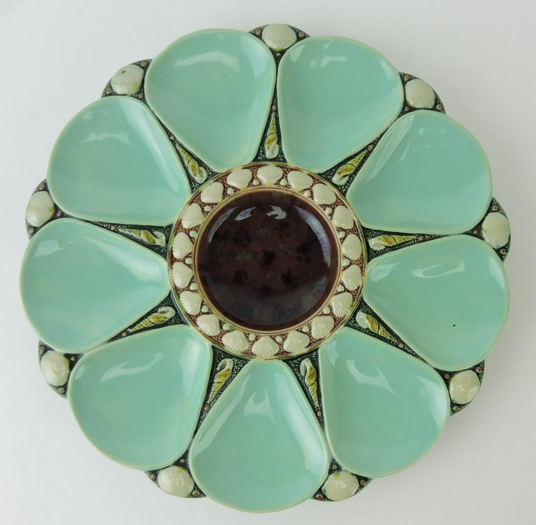 Minton majolica celadon green 9 well (1 of 1)