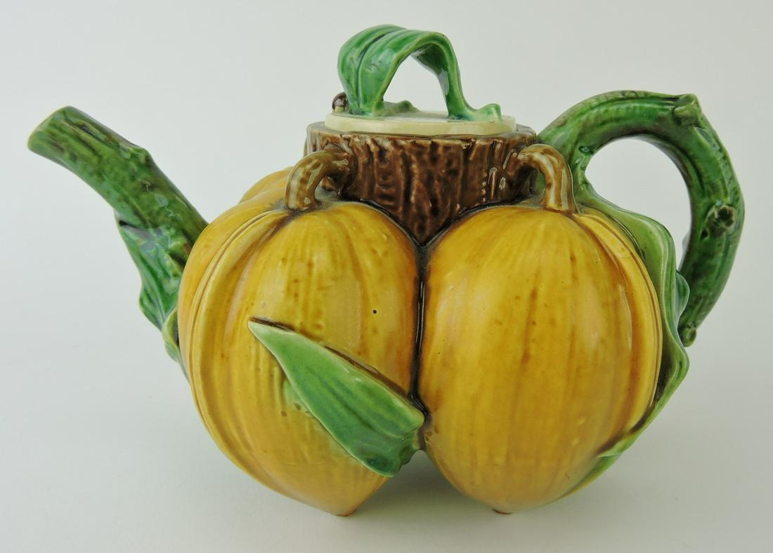 RARE Minton majolica figural teapot in (1 of 2)