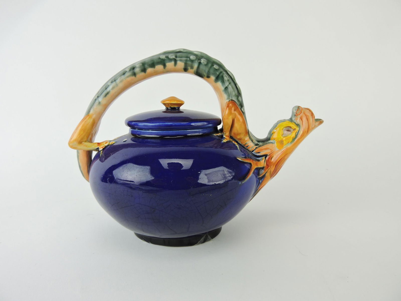 Wedgwood majolica figural teapot with (1 of 2)