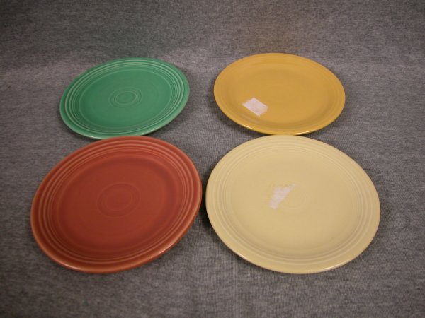 Fiesta 7" plate group - light green, yellow, rose