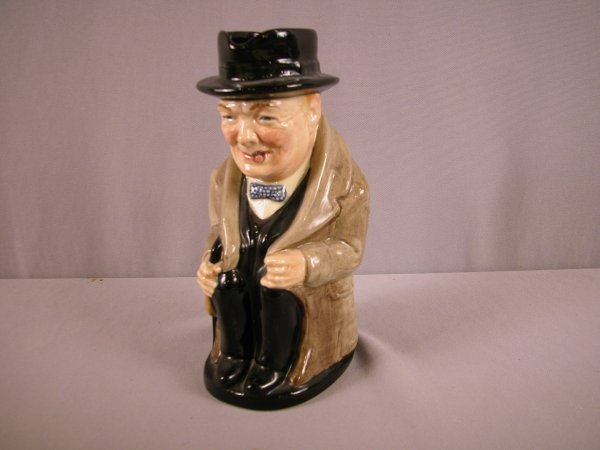Royal Doulton toby jug, "Winston Churchill", "A" : Royal Doulton toby jug, "Winston Churchill", "A" Backstamp, D6171