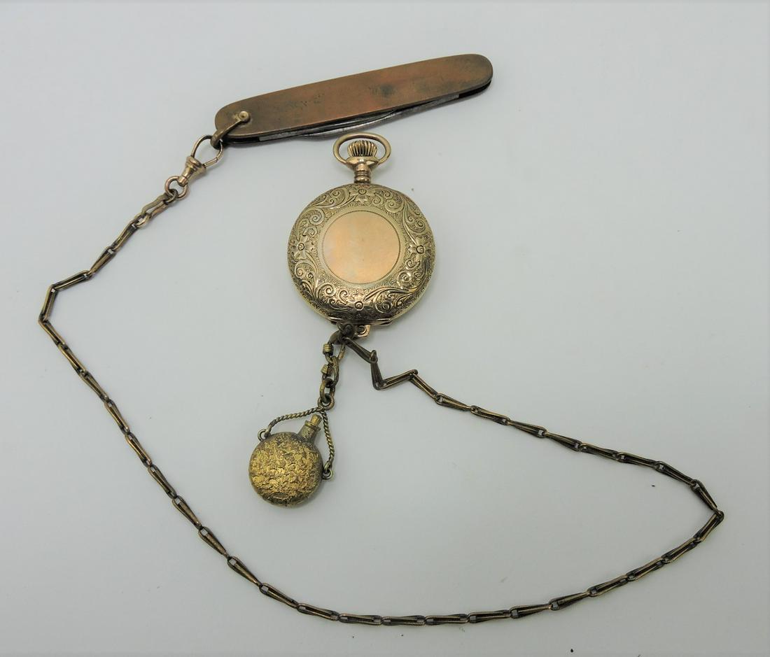 Elgin hunter's case pocket watch with (1 of 2)