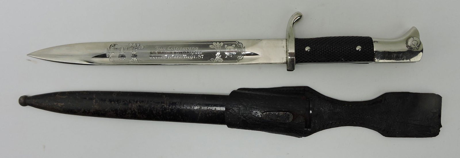 German dagger and scabbard, 14 1/2" (1 of 2)
