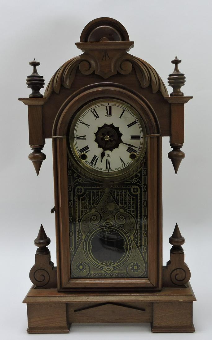 Sessions walnut kitchen clock (1 of 1)