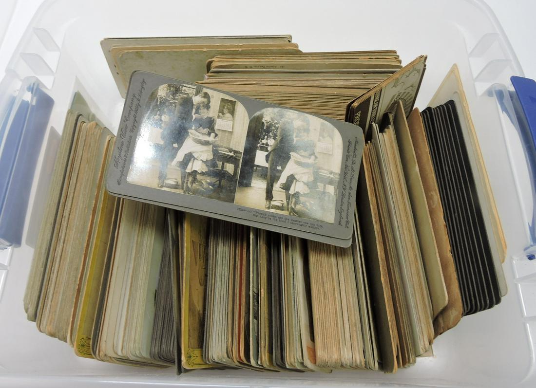 Box of 250 +/- stereo view cards (1 of 1)
