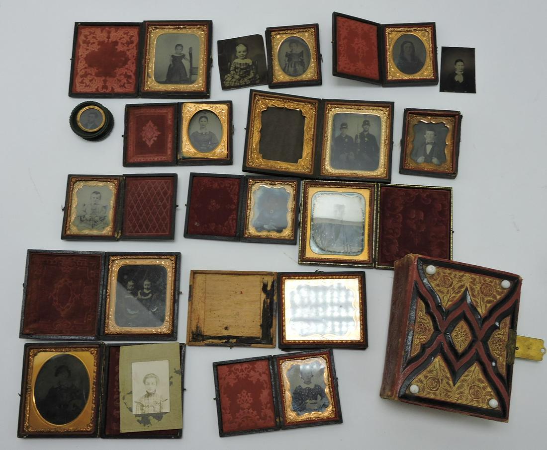 Lot of tin types, ambrotypes, and old photos (1 of 2)