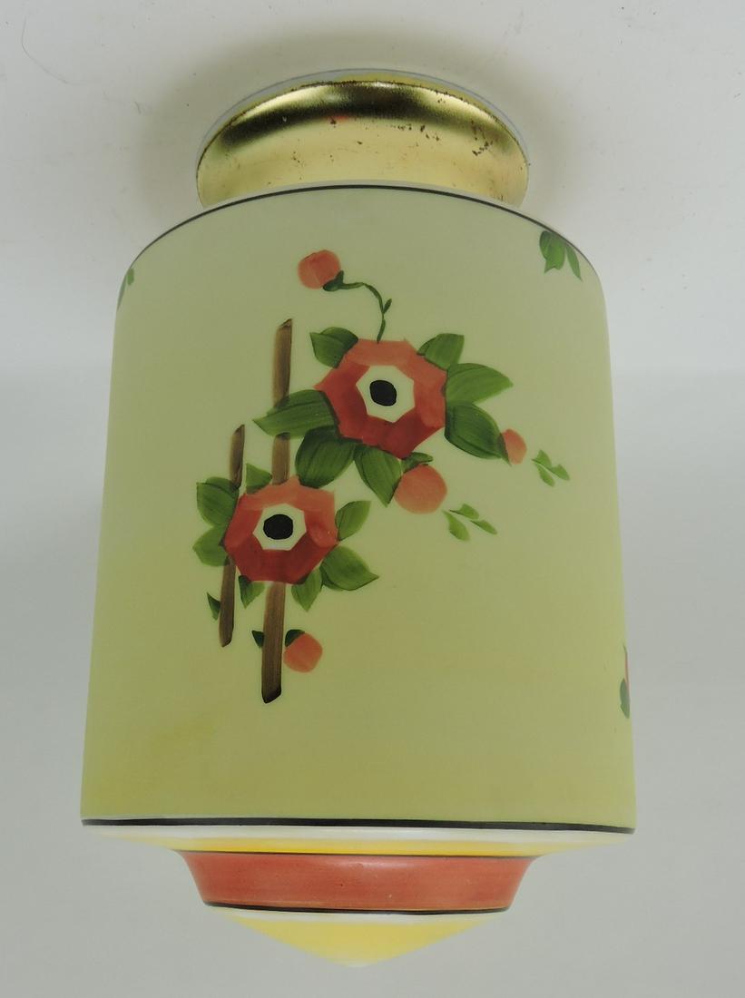 Ceiling light fixture with floral shade (1 of 1)