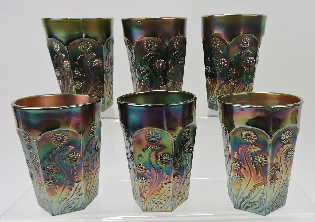 Fenton paneled dandelion carnival glass lot (1 of 1)