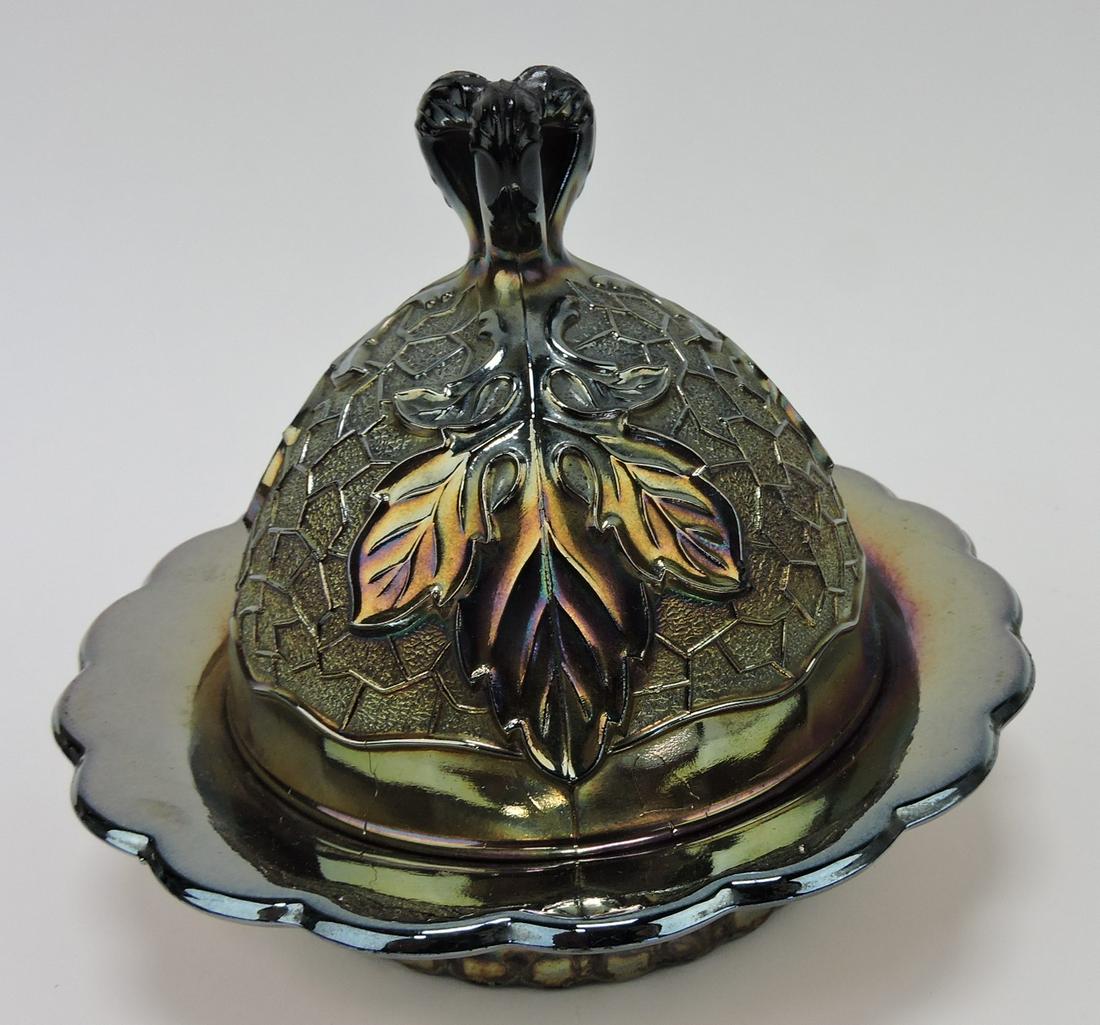 Dugan amethyst carnival glass Maple Leaf (1 of 1)