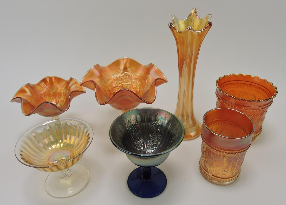 Carnival glass lot of 7 pcs (1 of 1)