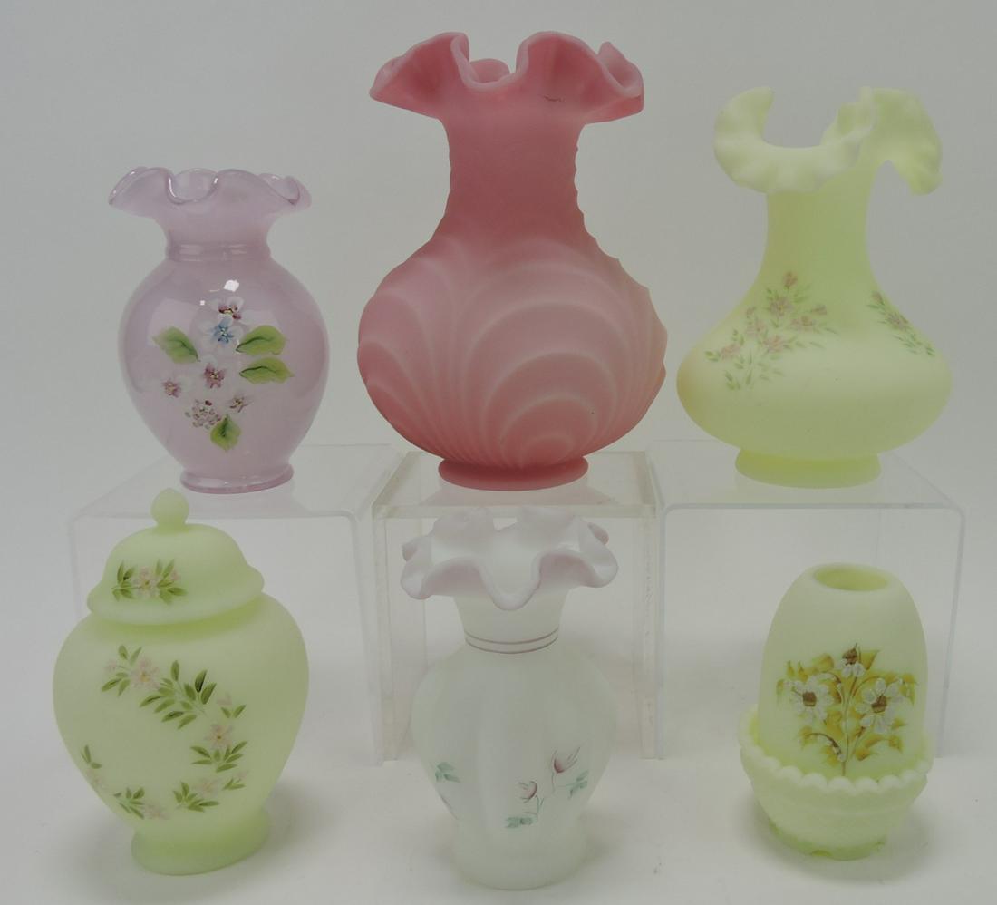 Fenton lot of 6 assorted pieces (1 of 1)