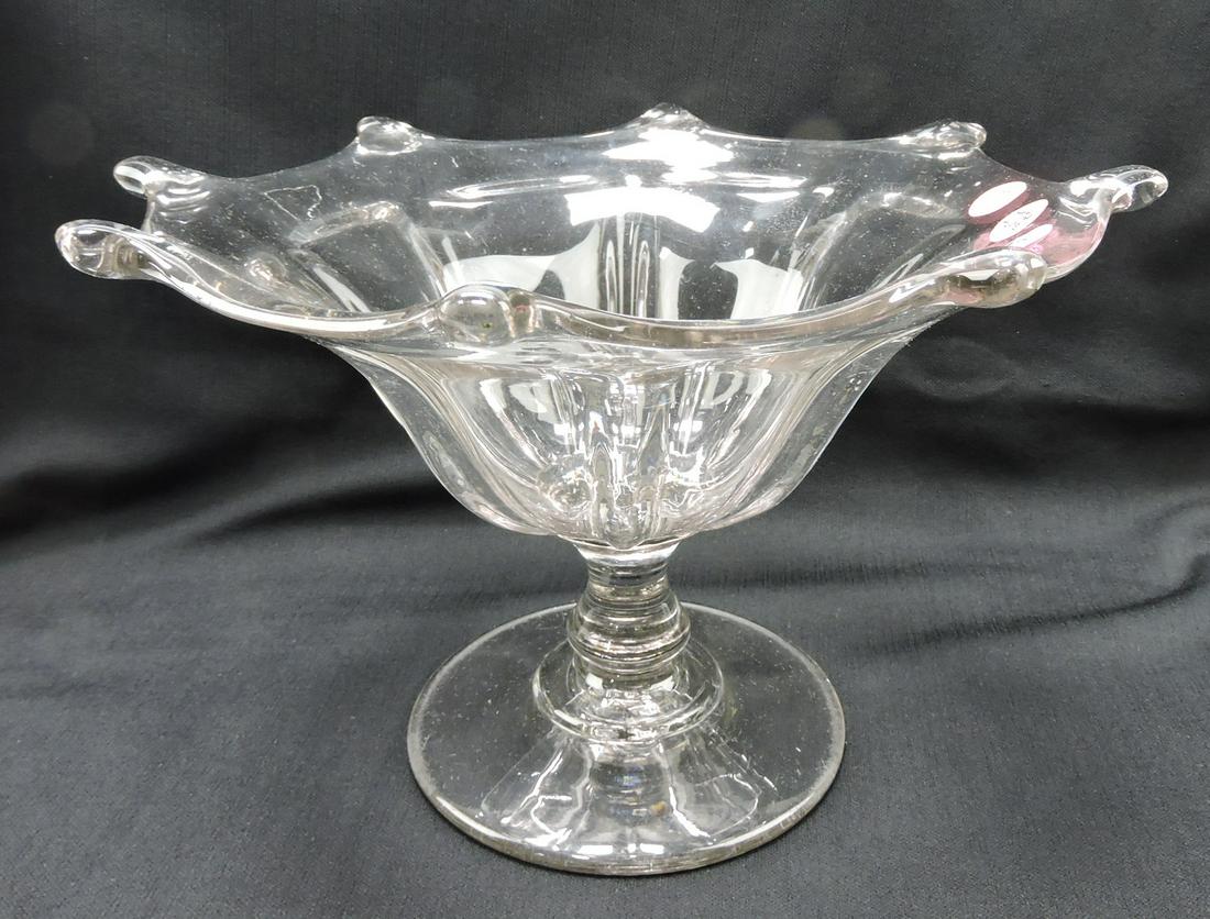 EAPG Stiegel type compote centerpiece bowl, (1 of 1)