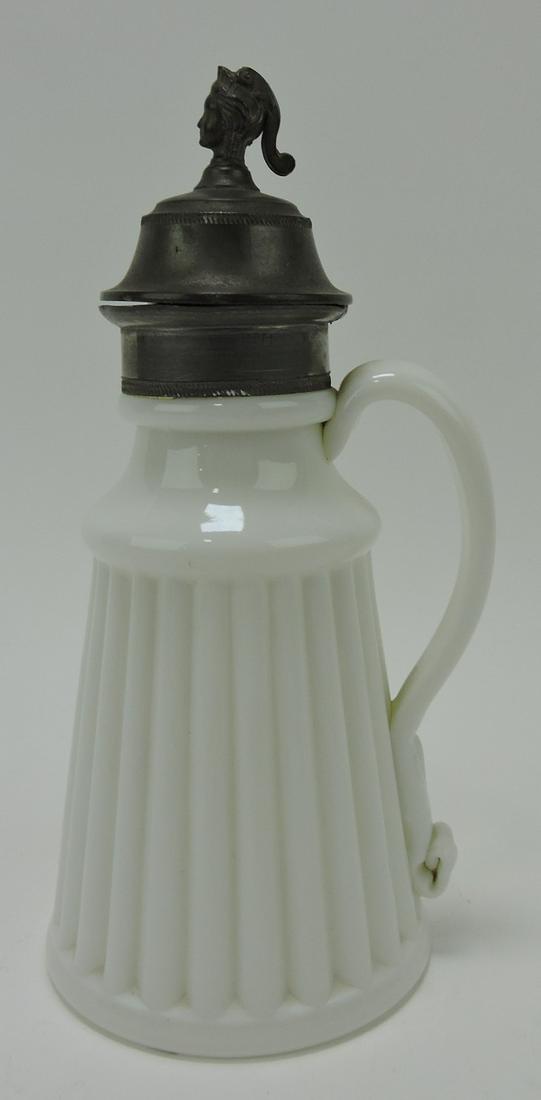 Early milk glass syrup pitcher (1 of 1)