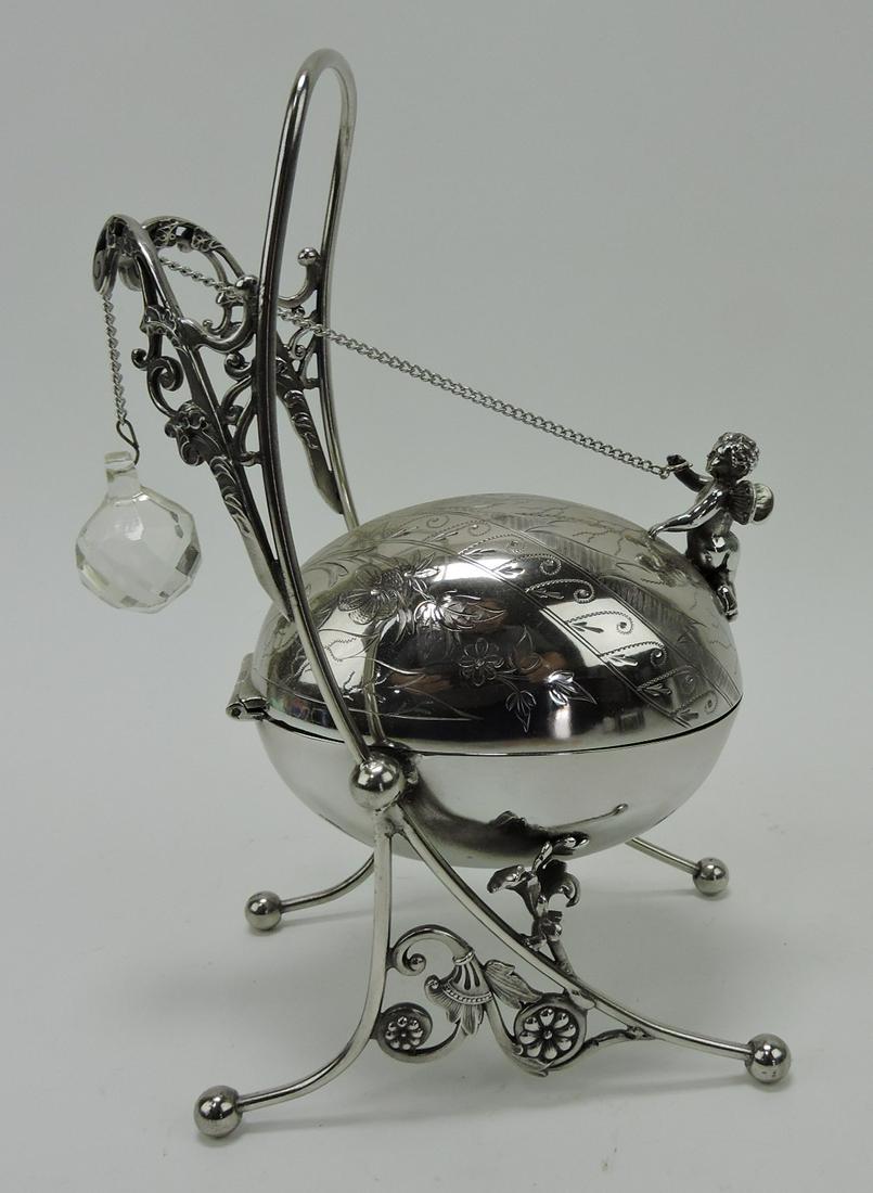 Victorian mechanical jewel casket, egg shape, (1 of 2)