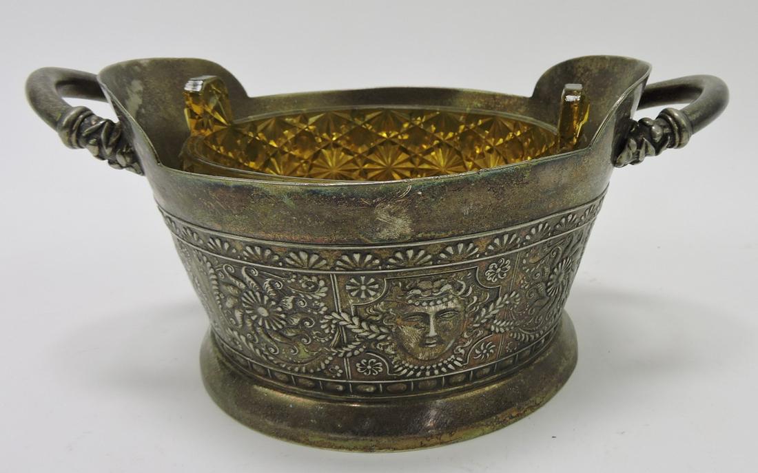 Rare Austrian head pattern ice bucket with (1 of 1)