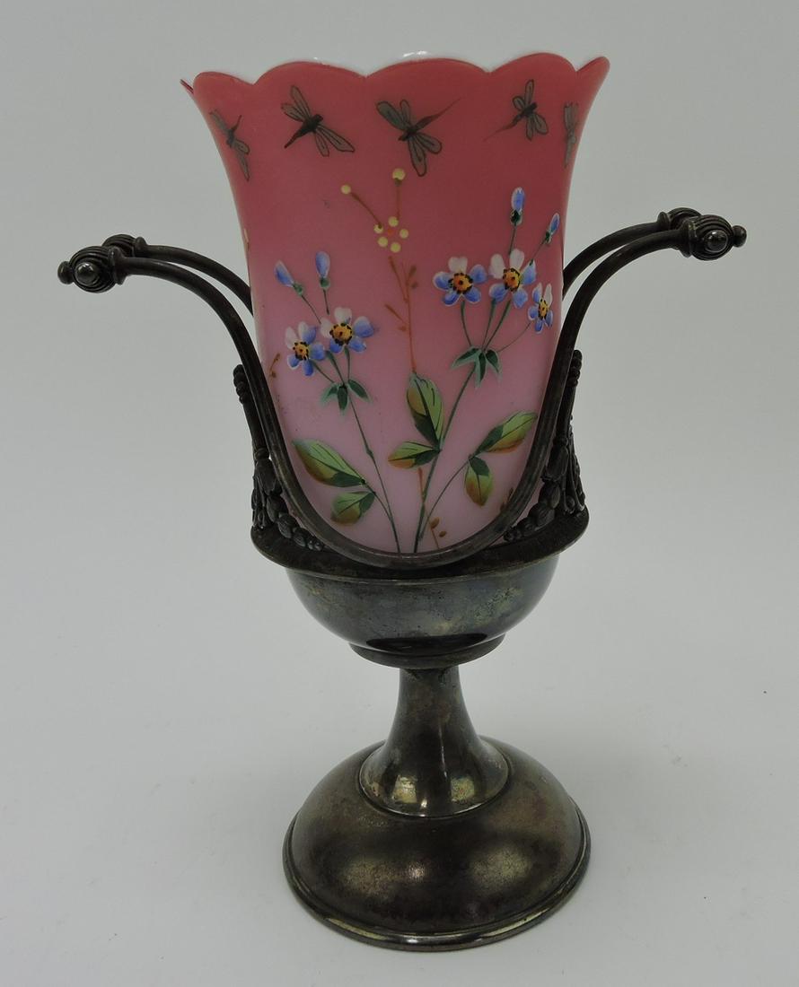 Mt. Washington cased peach blow enameled (1 of 1)