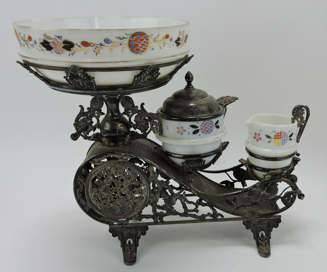 Rare Victorian centerpiece dessert set - (1 of 4)