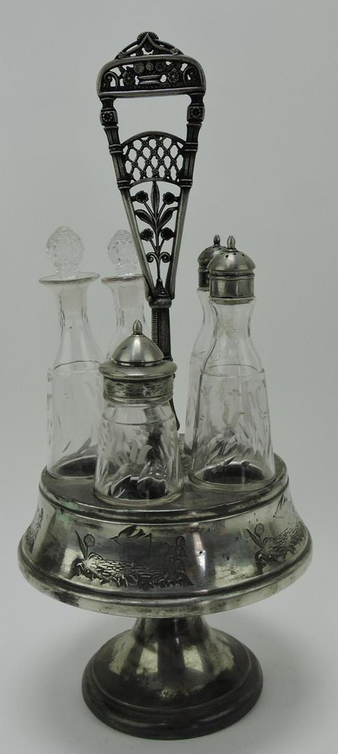Victorian 5  bottle castor set (1 of 1)