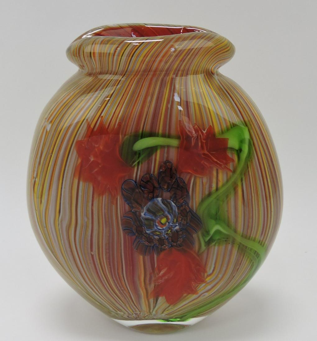Studio art glass 10" vase (1 of 1)