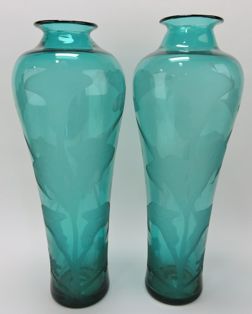 Monumental pair of green calla lily floor (1 of 2)