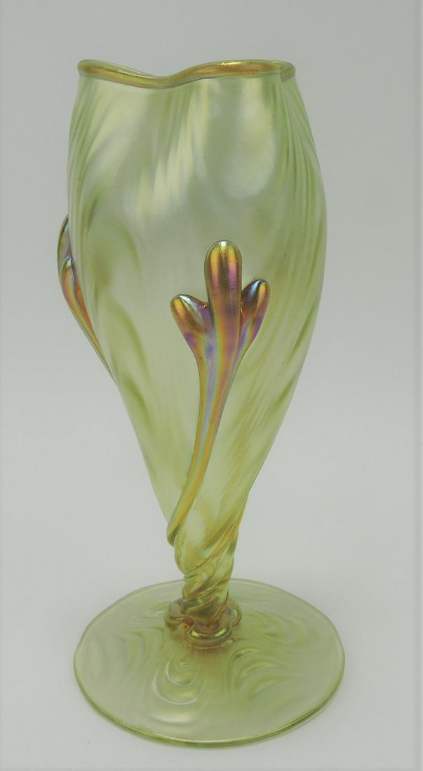 Loetz (attributed) iridescent art glass vase (1 of 1)