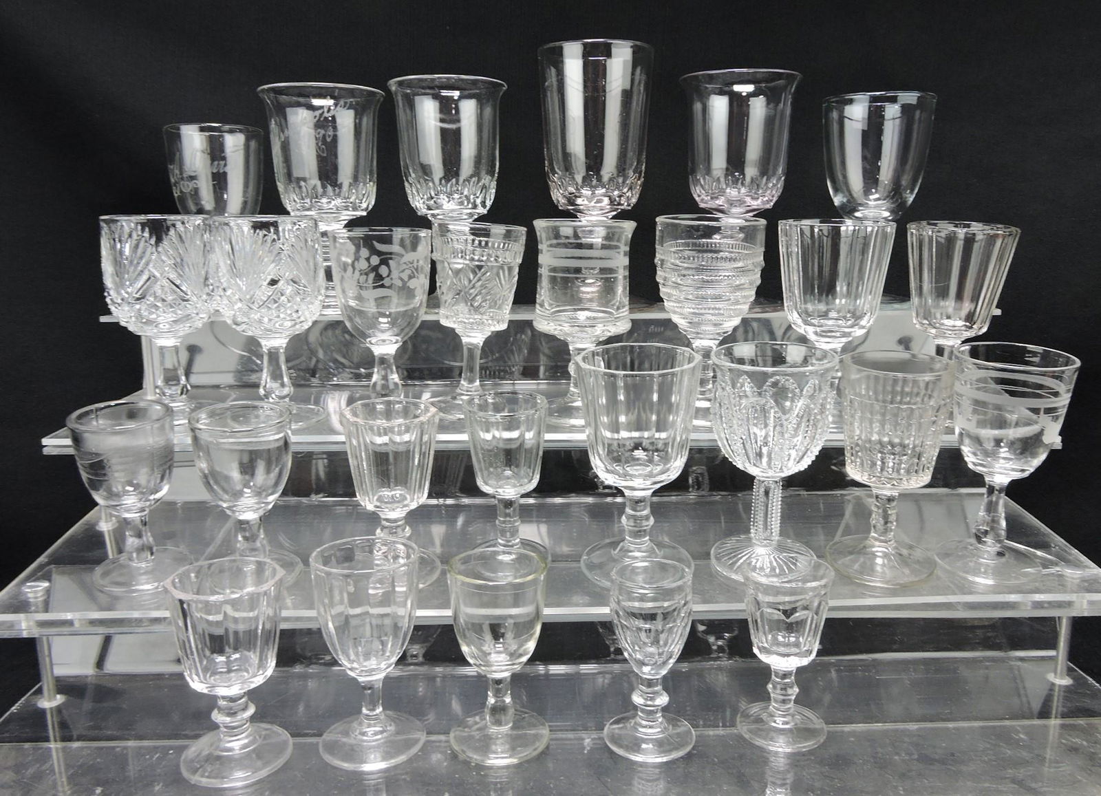 Greentown EAPG lot of 27 wines and cordials (1 of 1)