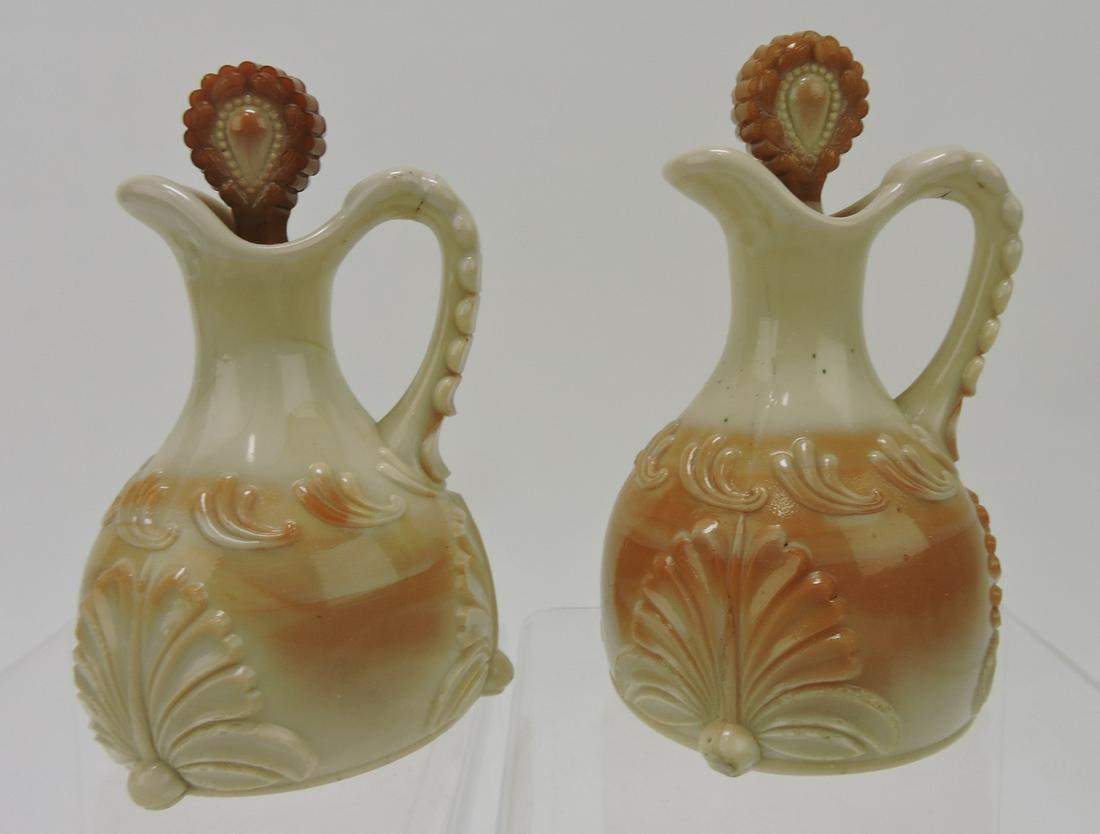 Greentown chocolate glass Leaf Bracket lot of (1 of 1)