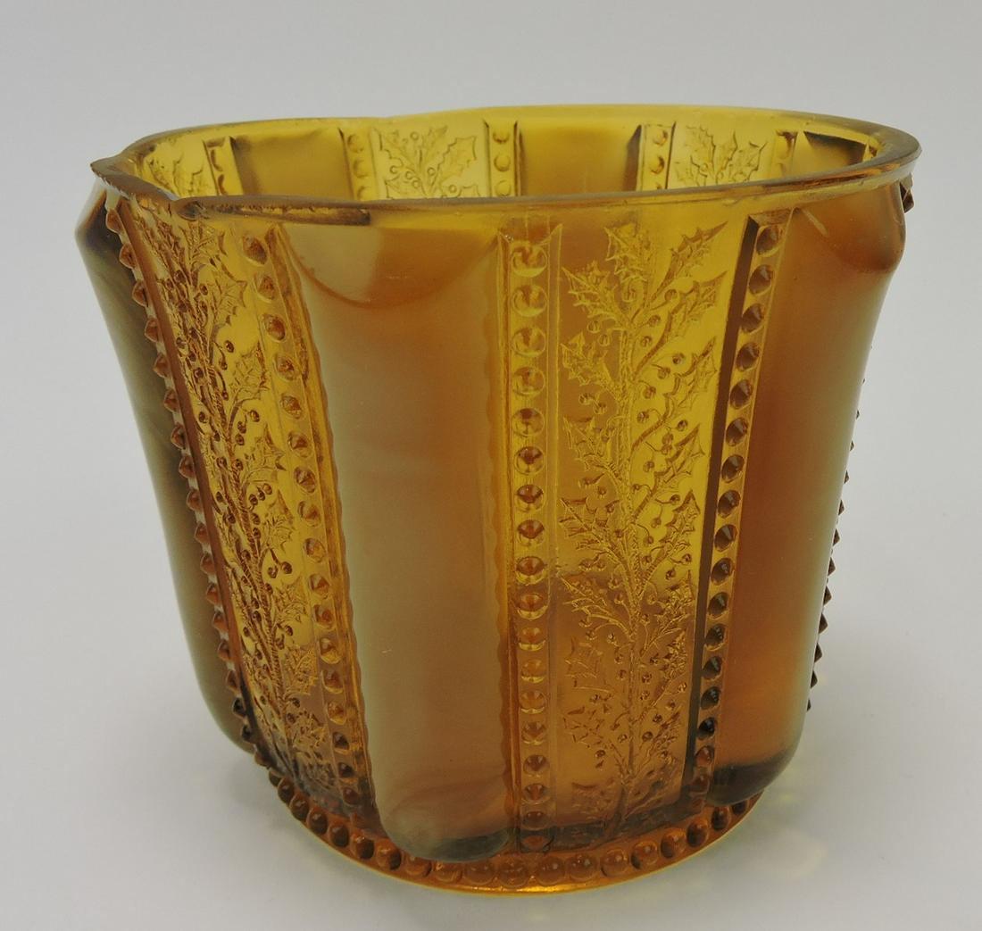 Greentown Holly amber sugar base: .