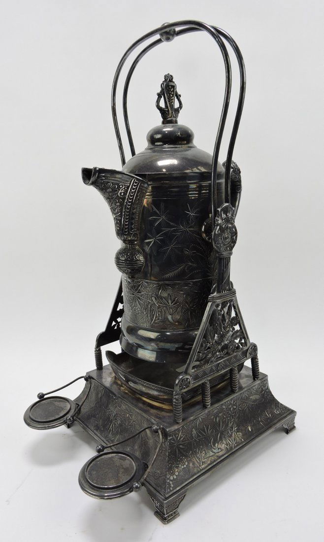 Pairpoint Victorian silver plate water server (1 of 3)