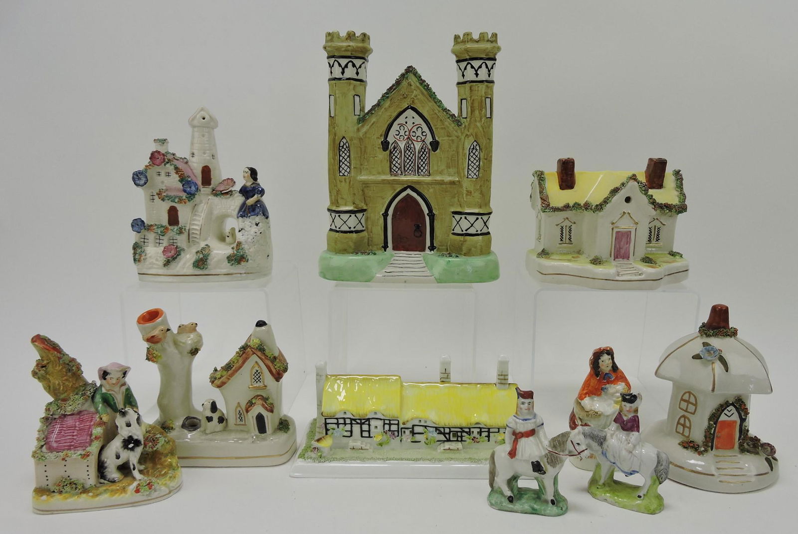 Staffordshire lot of 10 figures and (1 of 1)