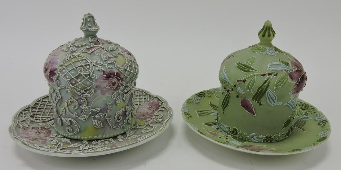 Nippon lot of 2 domed covered Moriage: match strikers