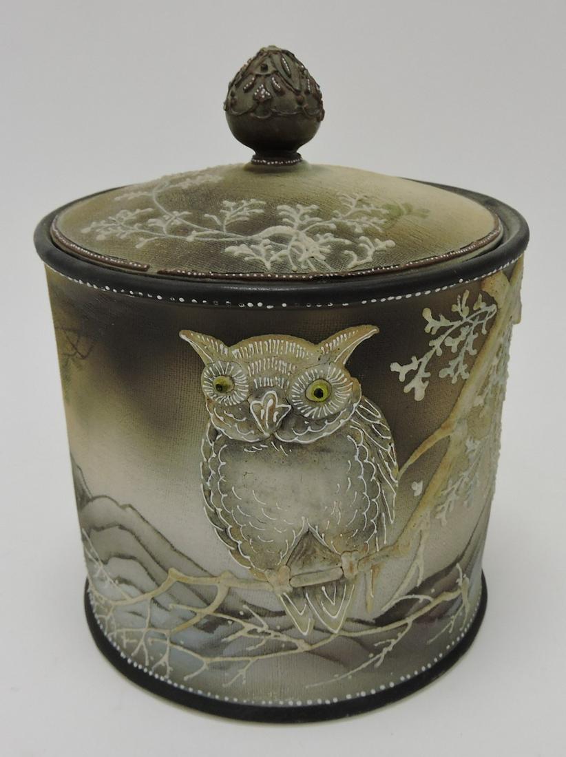 Nippon Moriage owl humidor, 6 1/2" (1 of 1)
