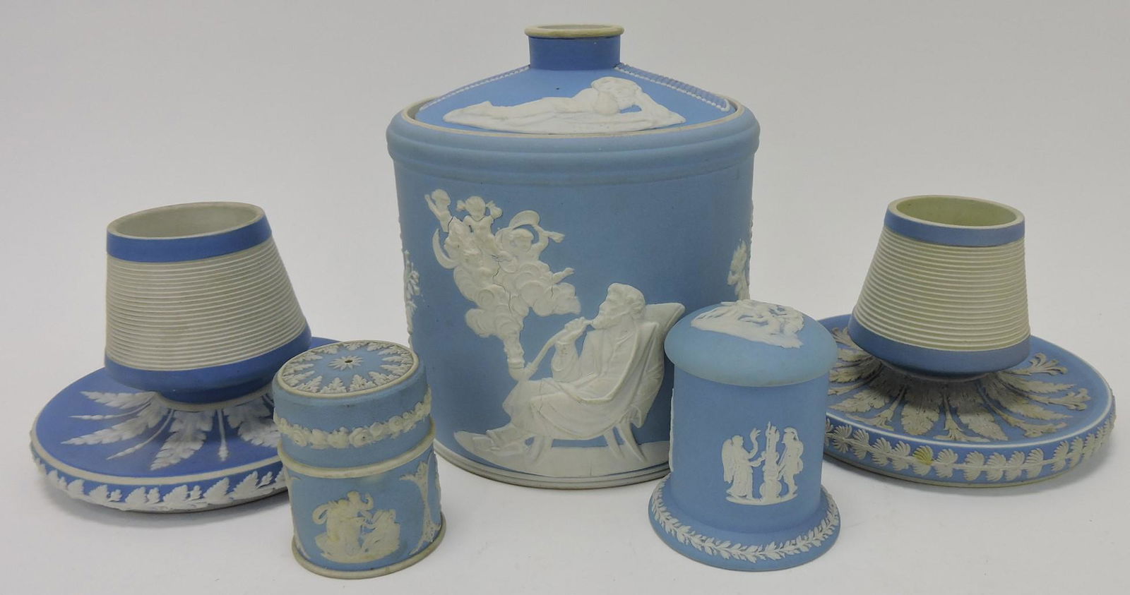 Wedgwood light blue Jasperware lot - (1 of 1)