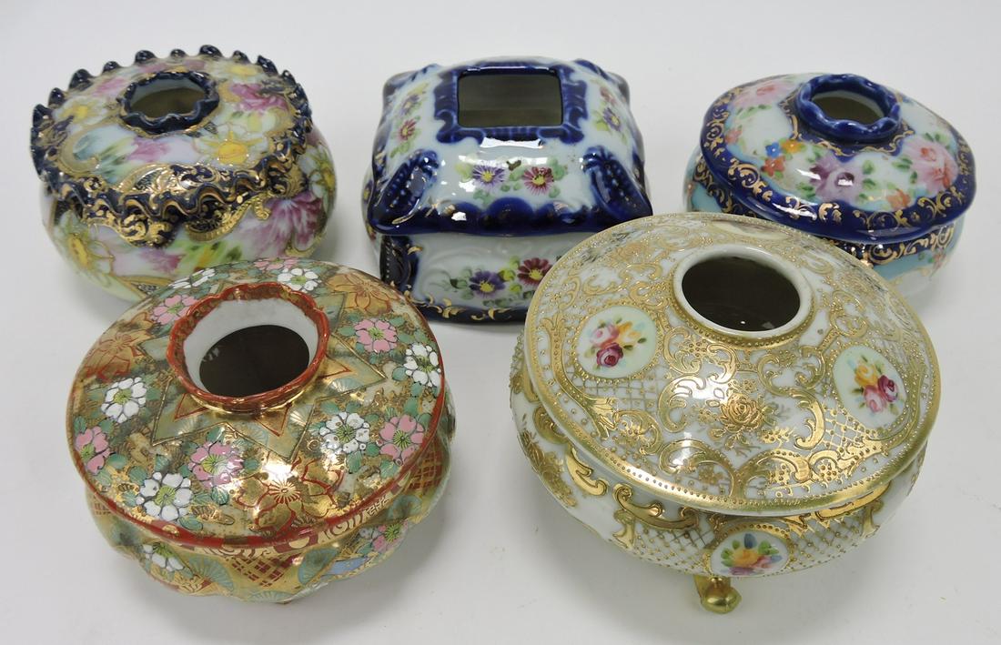 Nippon lot of 5 hair receivers: .